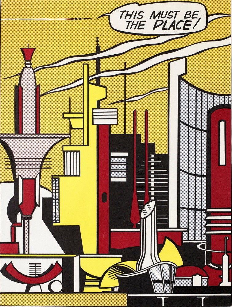 Roy Lichtenstein City Background - HD Wallpaper 