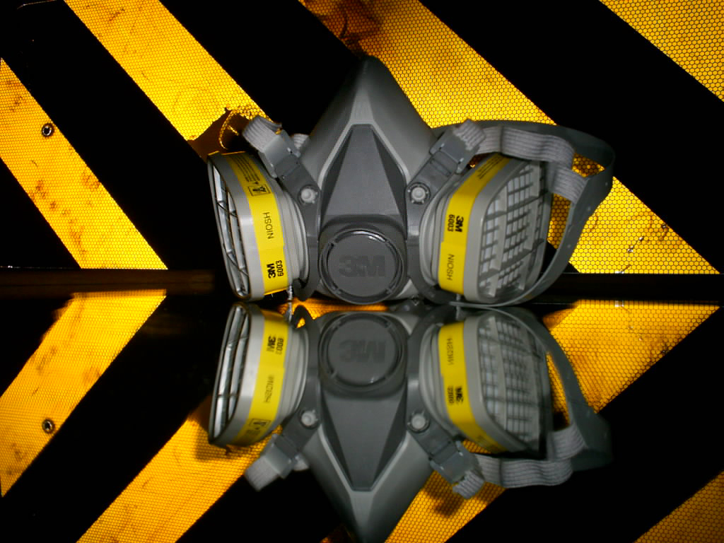 Respirator Hazardous Sign - Work Safety And Health - HD Wallpaper 