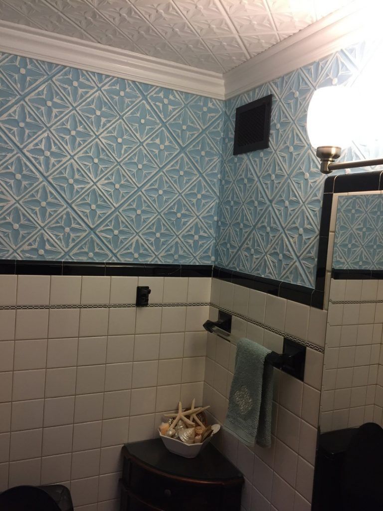 Styrofoam Ceiling Tiles Bathroom - HD Wallpaper 
