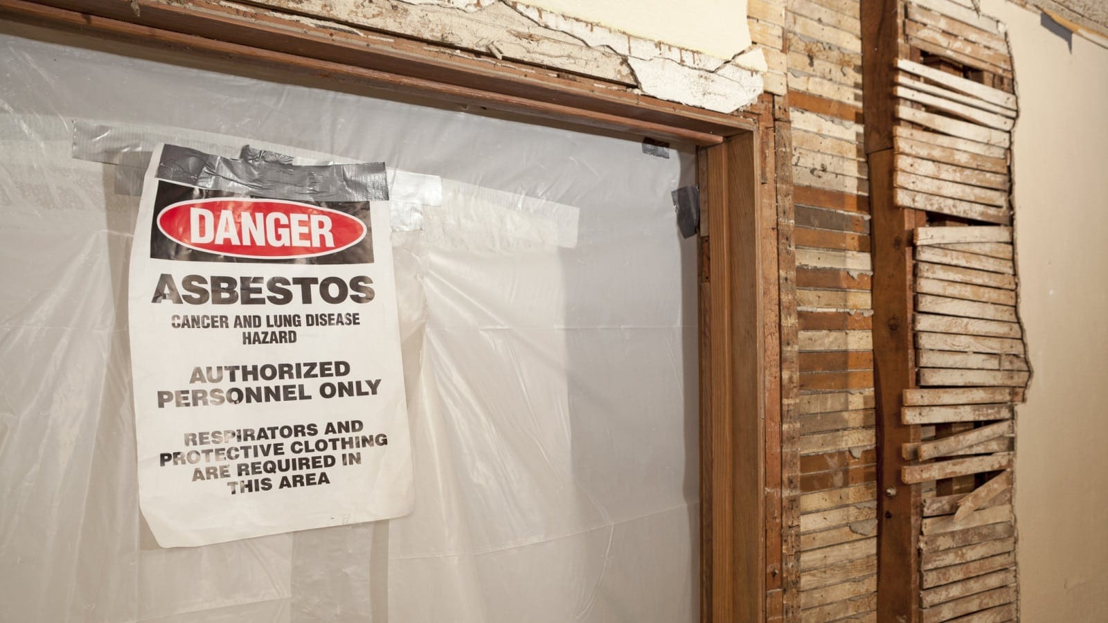 Asbestos Contaminated Area Stock Photo There Asbestos In Nyc
