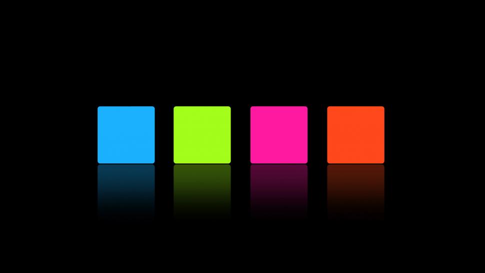 Black Colorful Square Cube Hd Hd Wallpaper,black Hd - Windows Hd