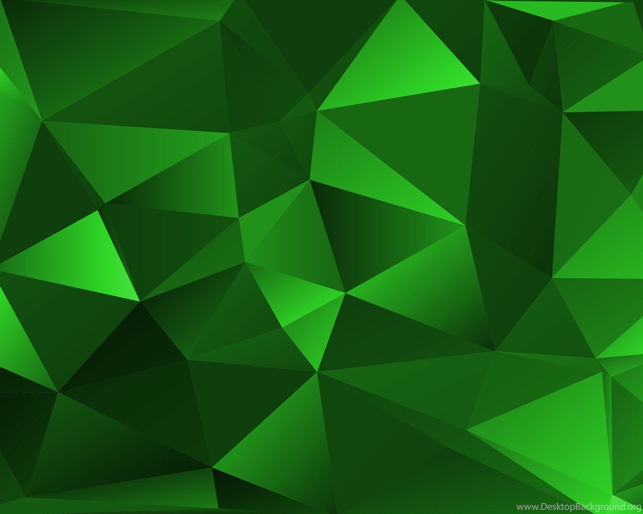 Green Polygon Background - HD Wallpaper 