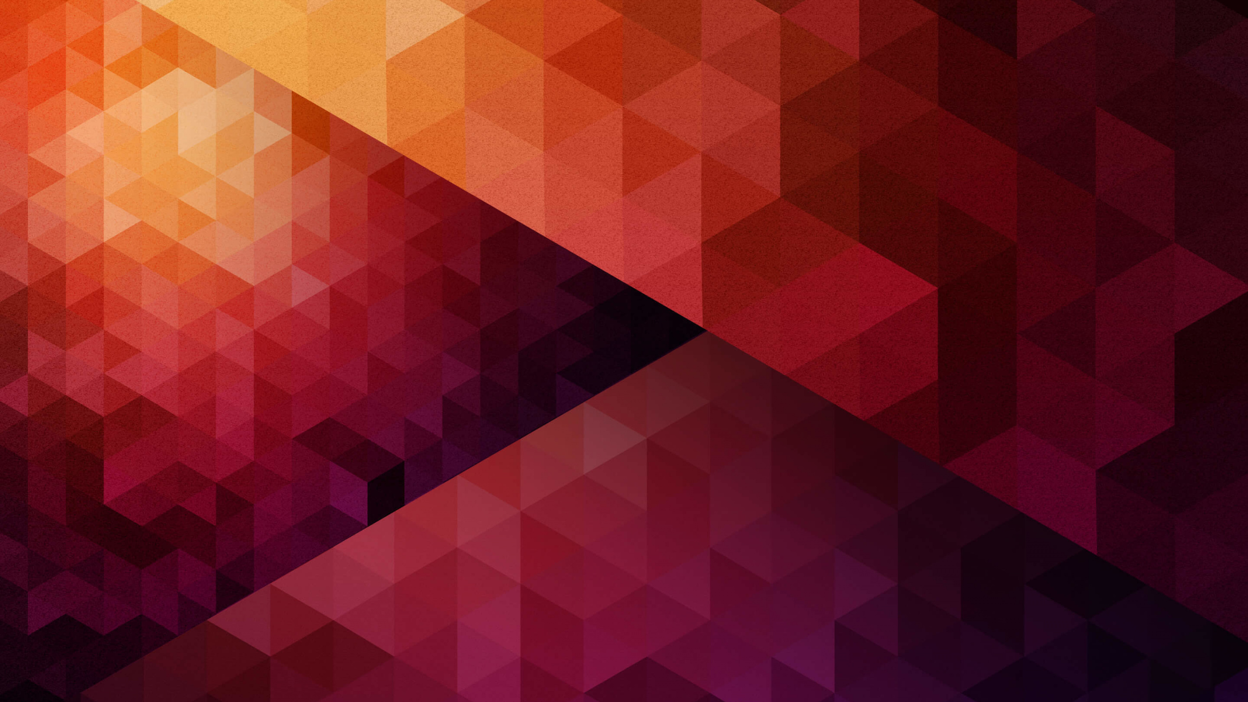 Low Poly, Traingles, Orange Gradient, Geometric, Wallpaper - HD Wallpaper 