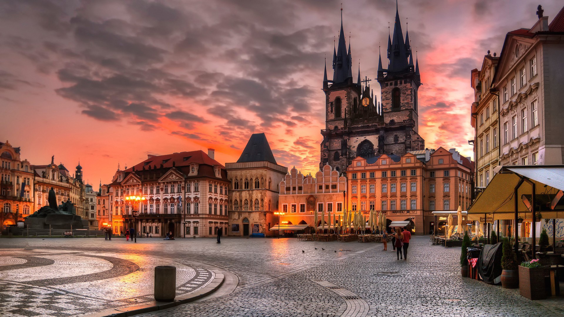 Old Town Square - HD Wallpaper 