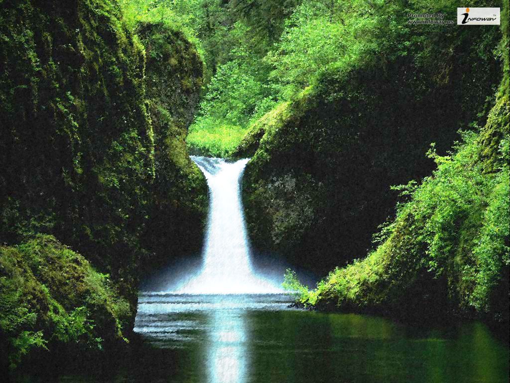 Beautiful Waterfall Wallpaper - Waterfall - HD Wallpaper 