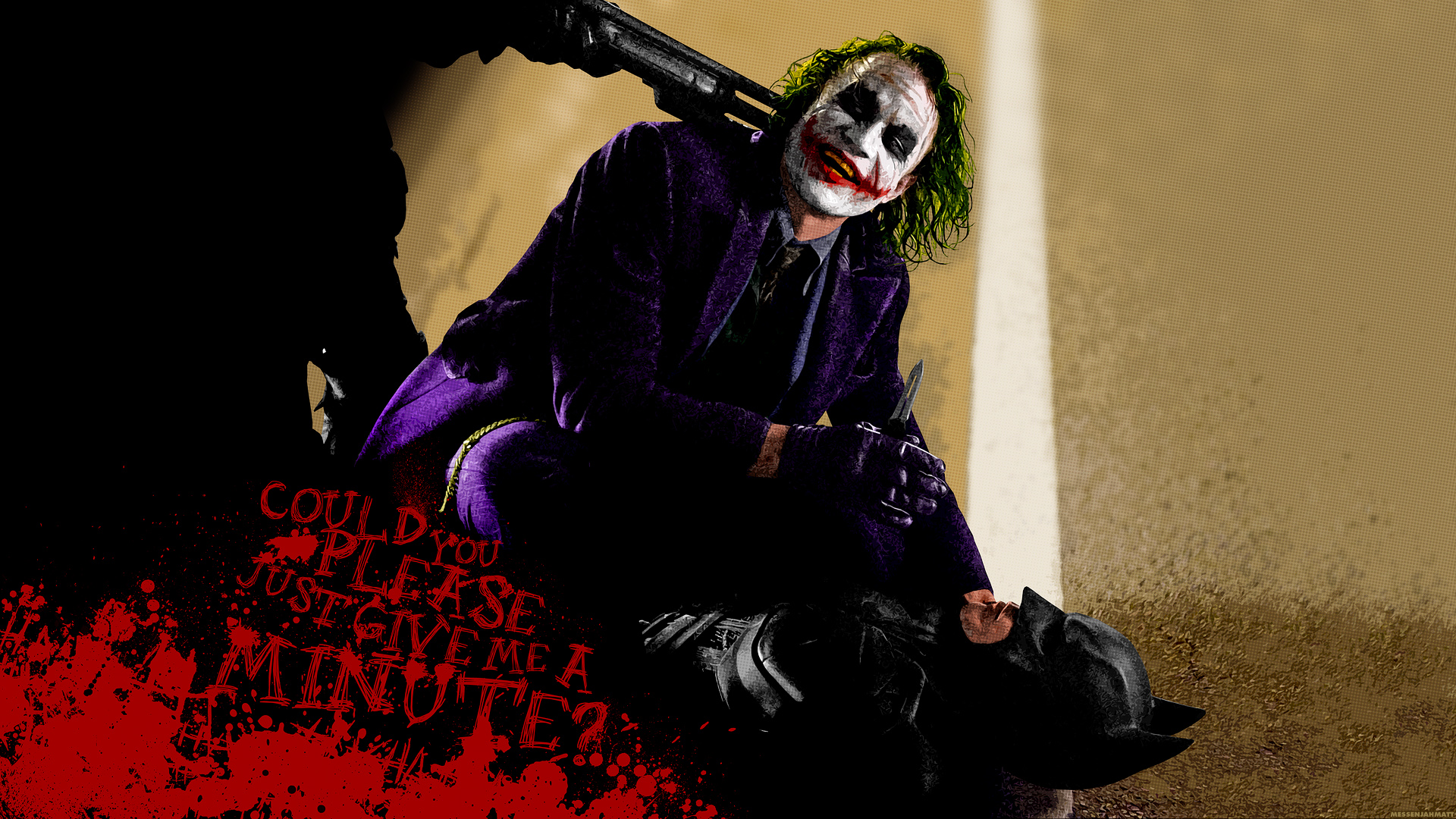 Wallpaper - Joker Wallpaper With Gun - HD Wallpaper 