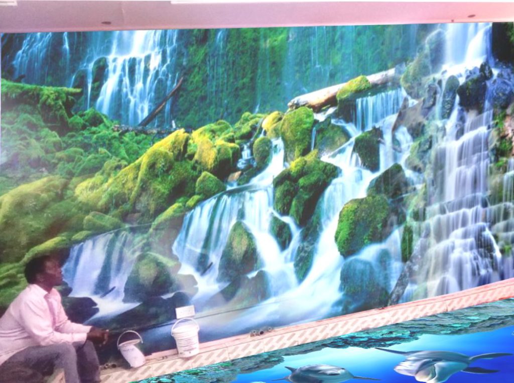 Beautiful Waterfall Wallpapers And Aqua 3d Epoxy Floor - Waterfall - HD Wallpaper 