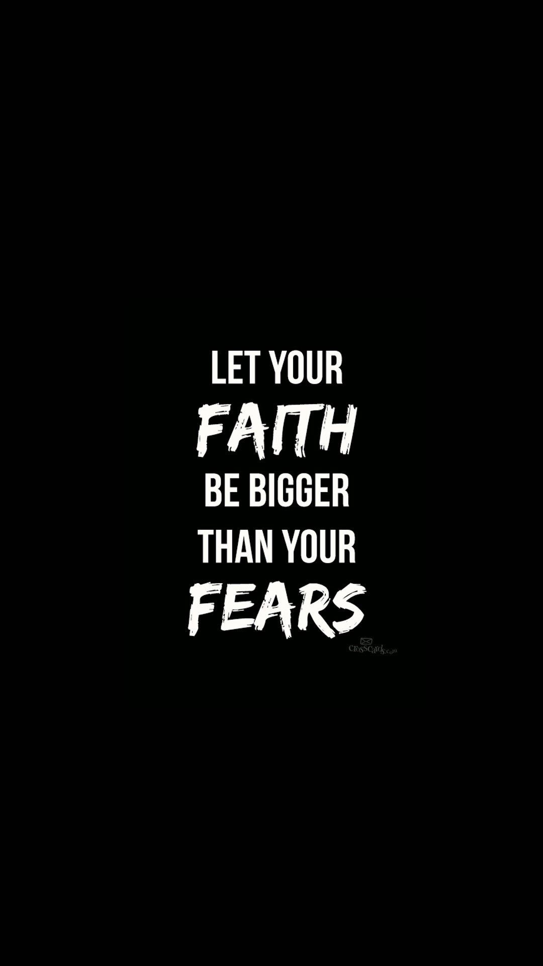 Iphone Wallpaper Sports Quotes Elegant Christian Wallpaper - Let Your Faith Be Bigger Than Iphone - HD Wallpaper 