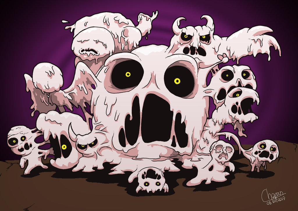 The Binding Of Isaac Cartoon Vertebrate Art Skull Bone - Delirium The Binding Of Isaac - HD Wallpaper 