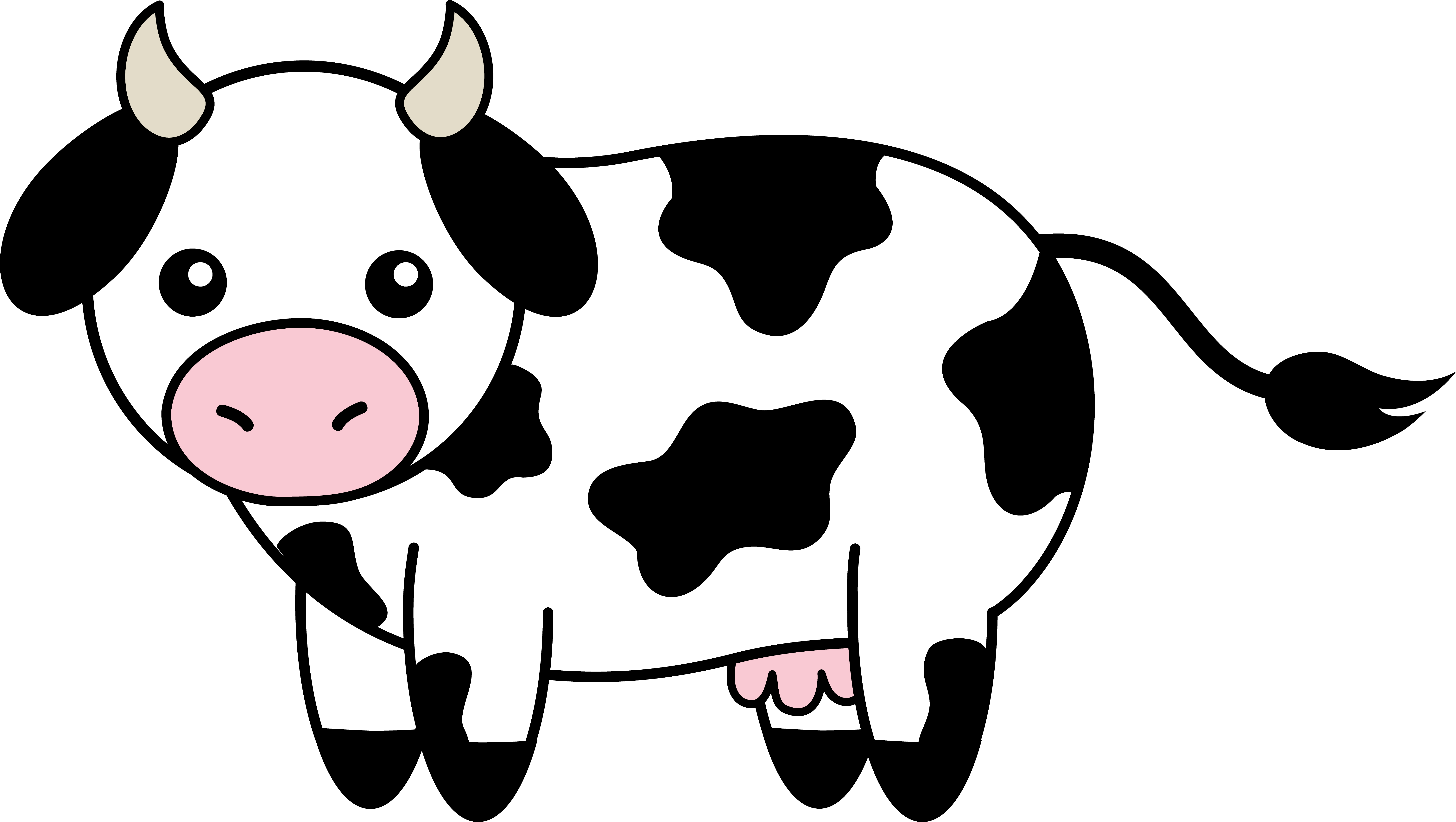 Cartoons Wallpaper Brown Cow - Cow Clipart Transparent Background -  7510x4240 Wallpaper 