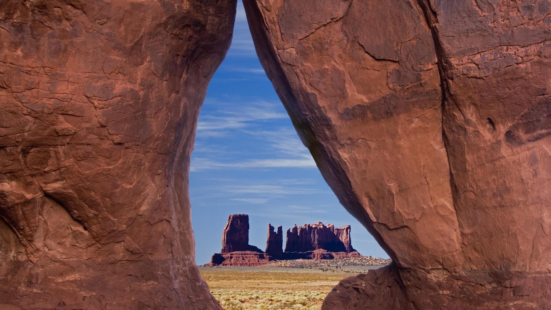 Tear Drop Arch - Monument Valley - HD Wallpaper 