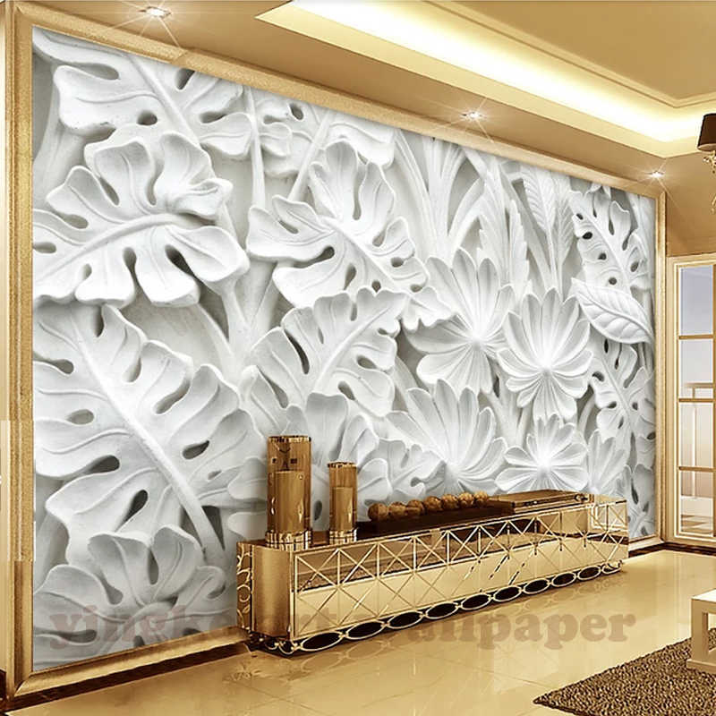 The Latest 3d Wallpaper, Black And White Elegant Leaf - HD Wallpaper 