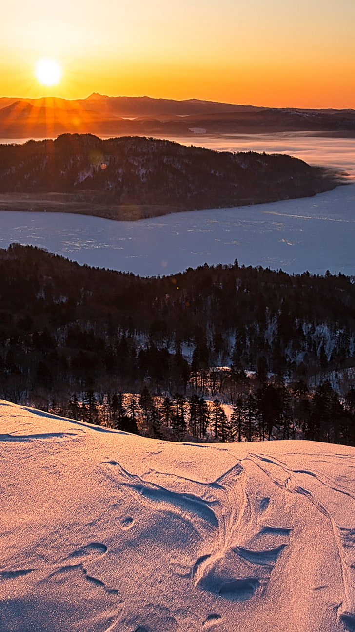 Microsoft Windows, Cellphone, Photography, Landscape, - Lake Kussharo - HD Wallpaper 