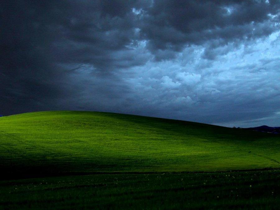 Windows Xp Wallpaper Night - HD Wallpaper 