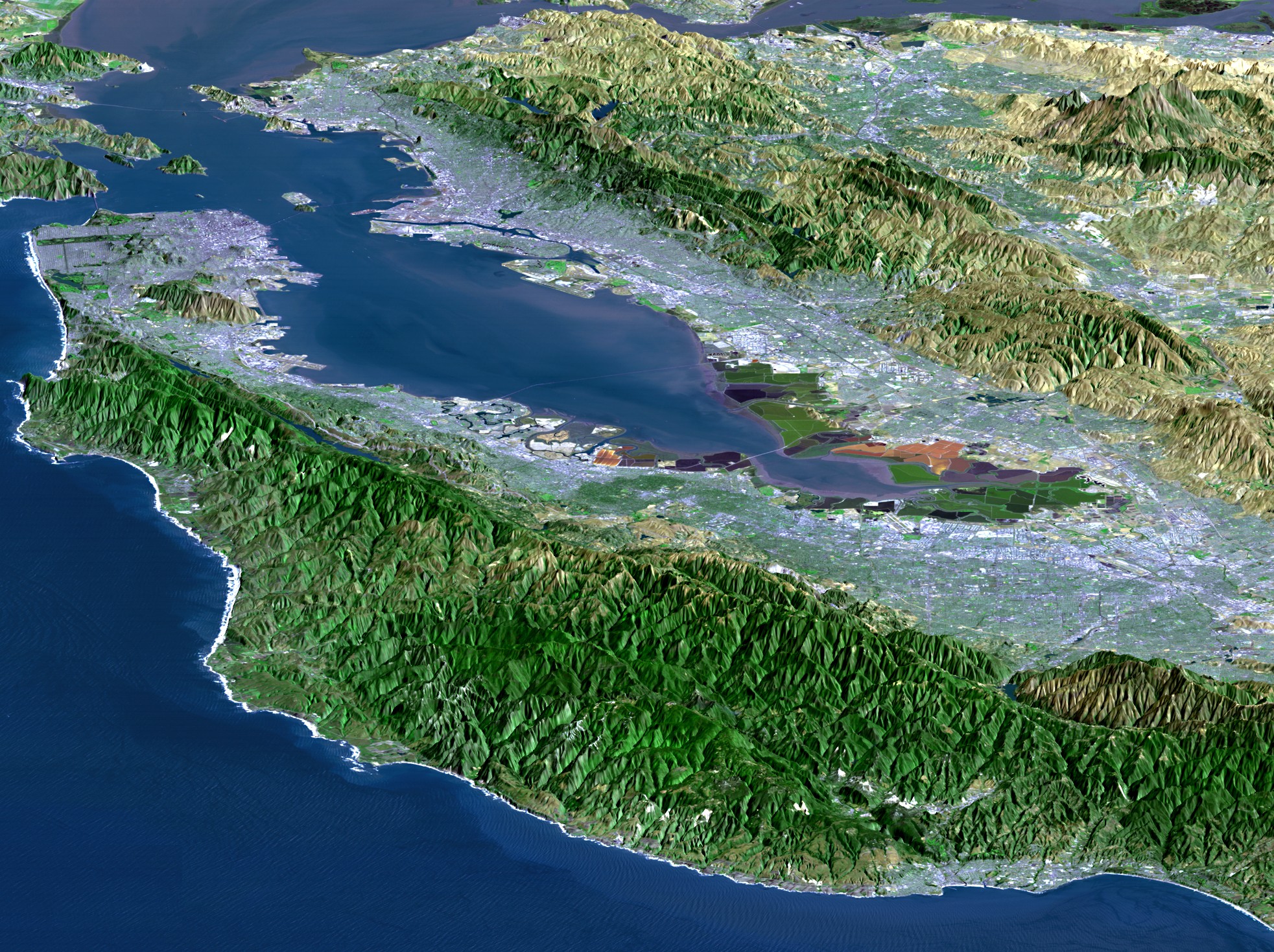 Apache Server At Holtz - Satellite Image Bay Area - HD Wallpaper 