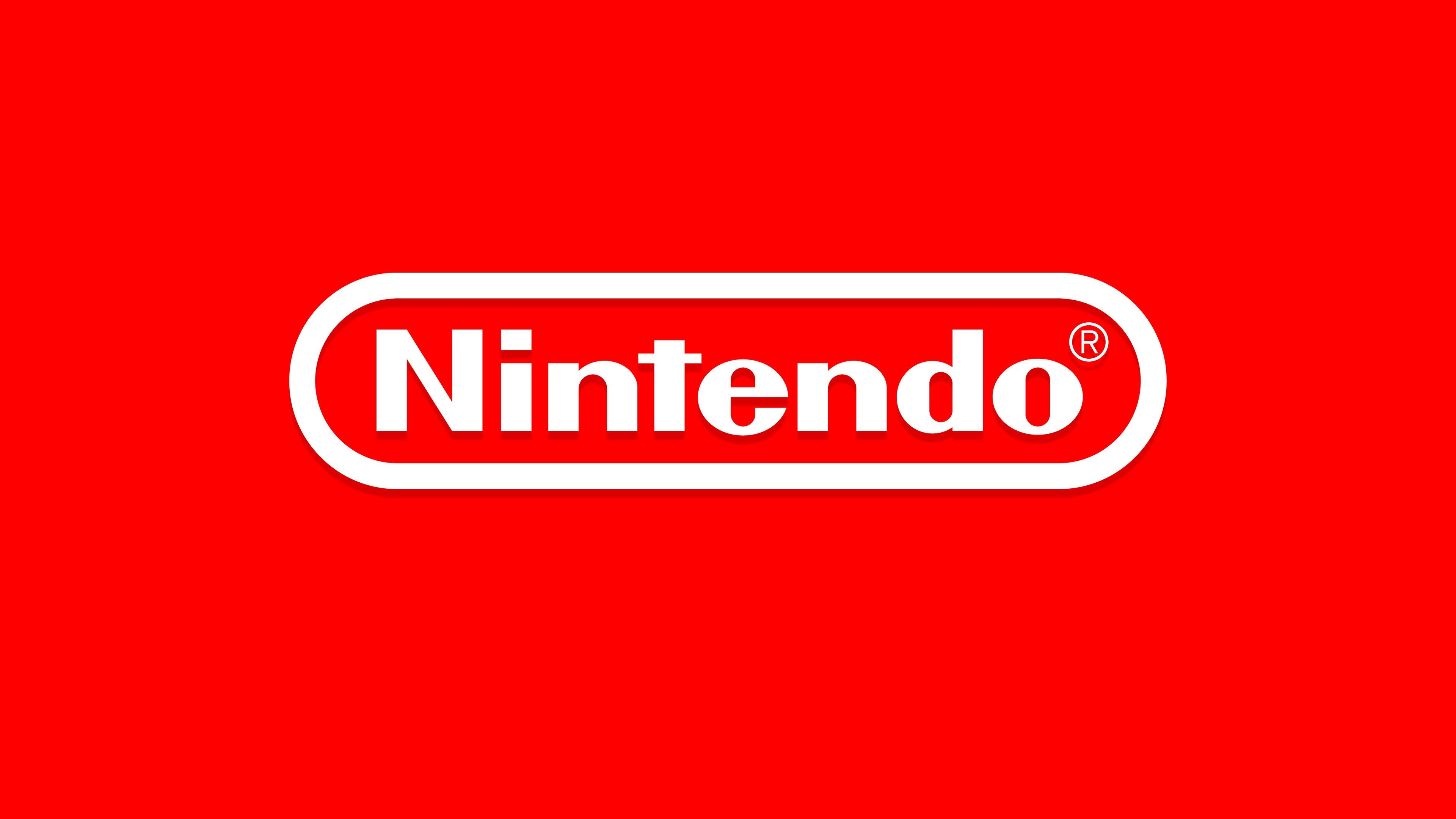 Nintendo Logo Red Background - HD Wallpaper 