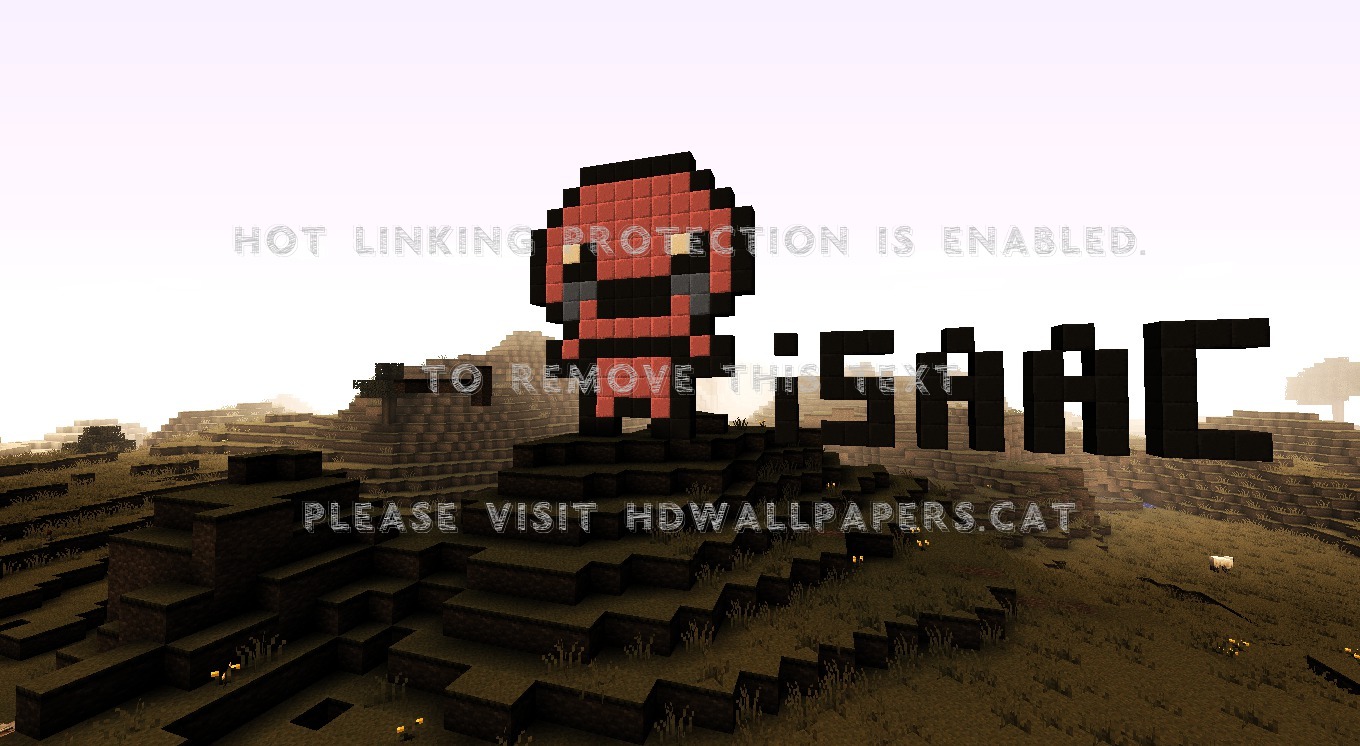 Isaac-minecraft Pixel Art Block Binding Hd - Pc Game - HD Wallpaper 
