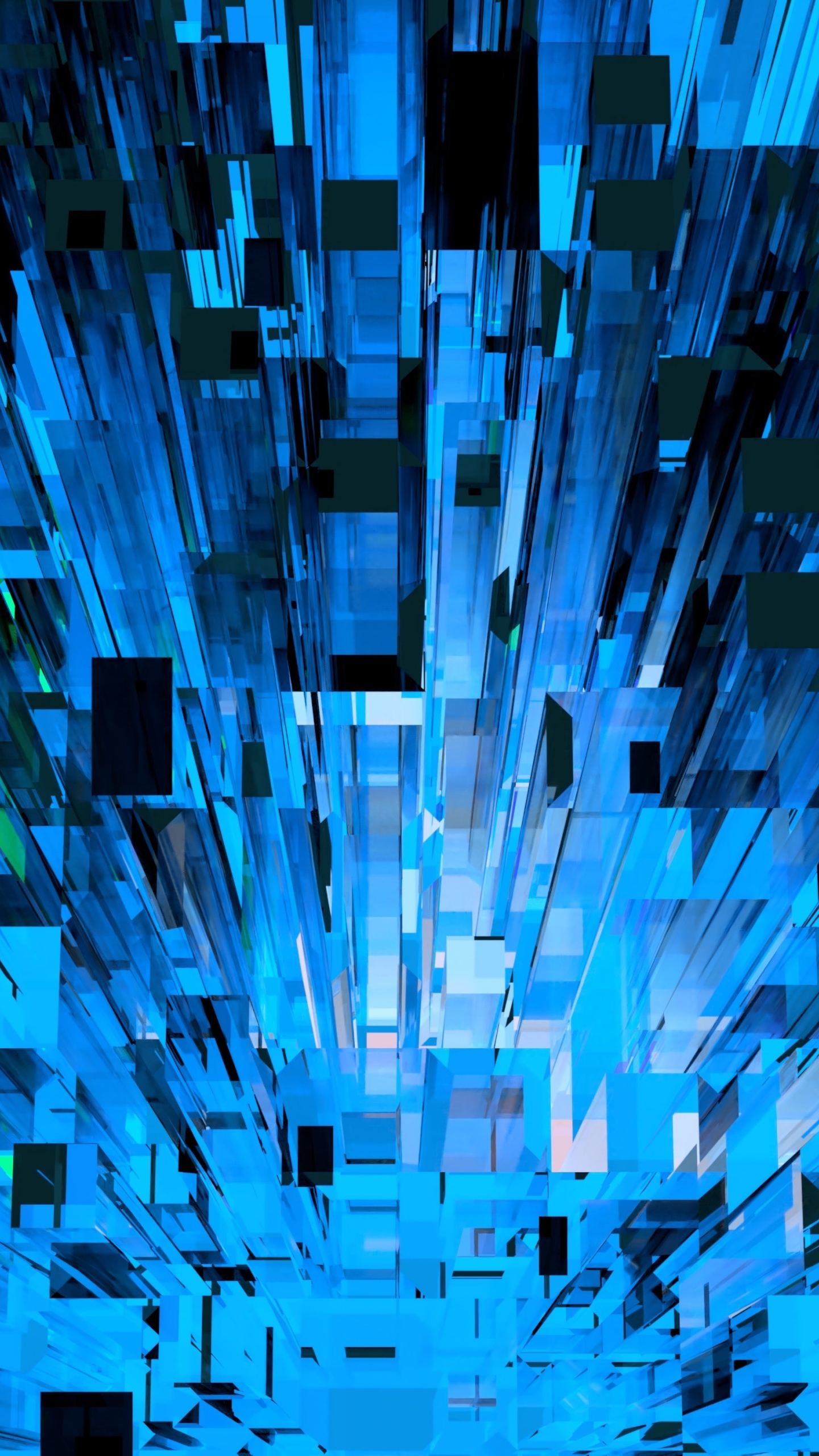 Black And Blue Shards - HD Wallpaper 