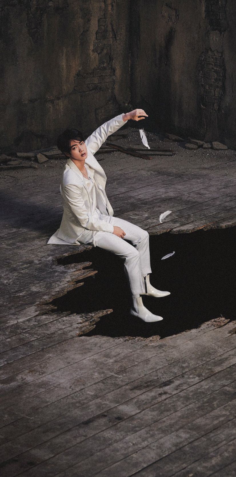 #bts #mapofthesoul7 #wallpaper #jin - Sitting - HD Wallpaper 