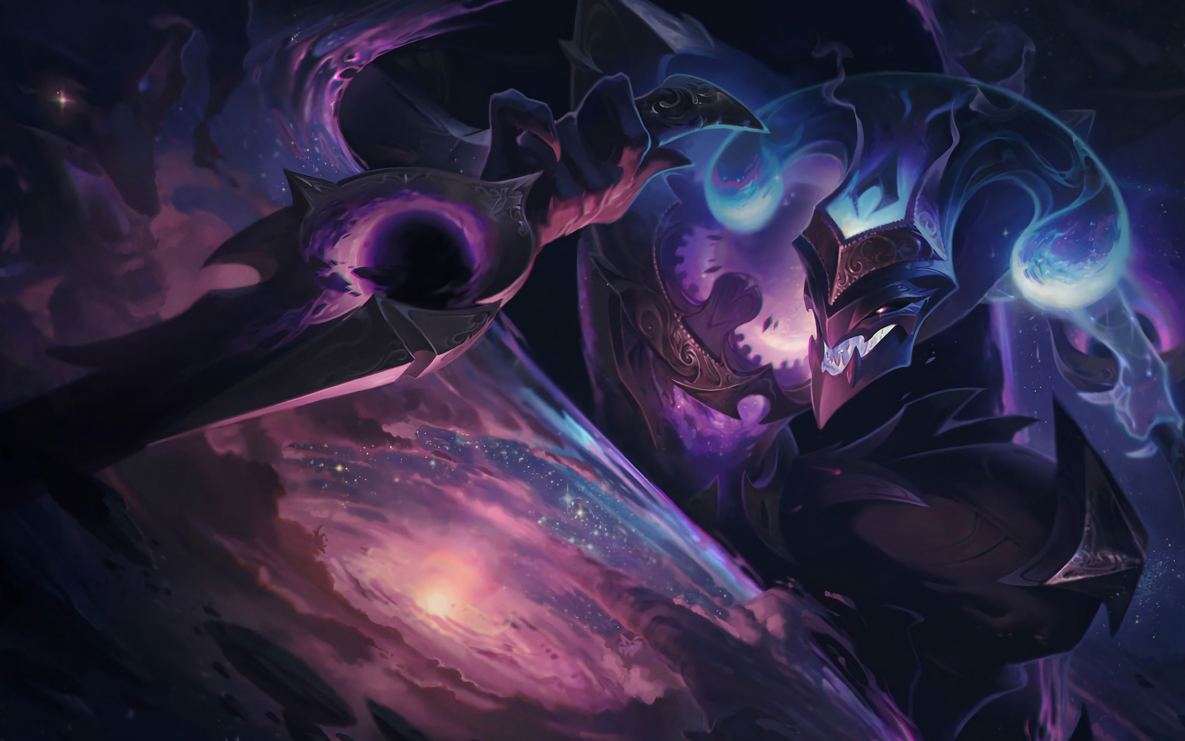 Dark Star Shaco, Splash Art, Lol, 4k, - Dark Star Shaco - HD Wallpaper 