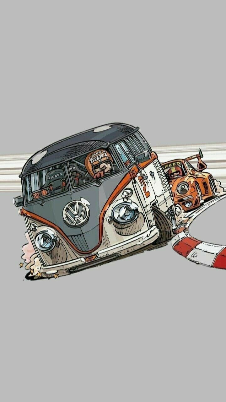 Phone Wallpaper Retro Handyhintergrundbild Hd Phone - Como Dibujar Autos De Cienci Ficcion - HD Wallpaper 