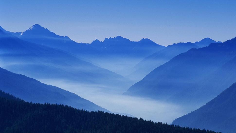 Nature Mountain Forest Landscape Fog Ultrahd 4k Free - HD Wallpaper 