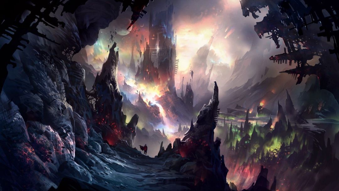Fantasy Art Castle On Mountain - HD Wallpaper 