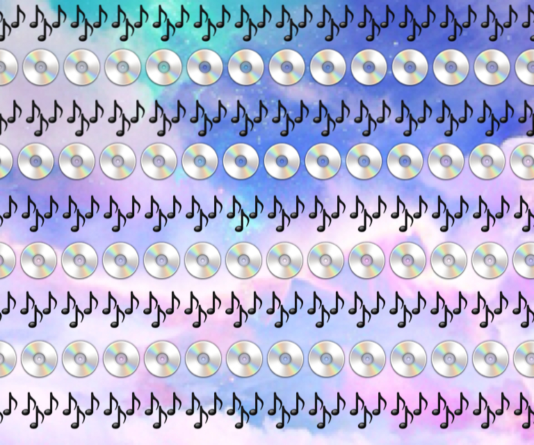 Wallpaper, Background, And Cd Image - Music Emoji Background - HD Wallpaper 