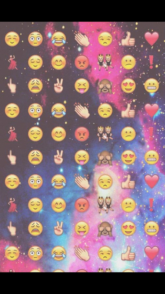 Emoji, Wallpaper, And Galaxy Image - Fondos De Pantalla De Emoticonos - HD Wallpaper 