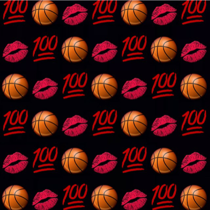 #basketball #lips #emojis #emoji #wallpaper #lockscreen - Emoji Wallpaper Basketball - HD Wallpaper 