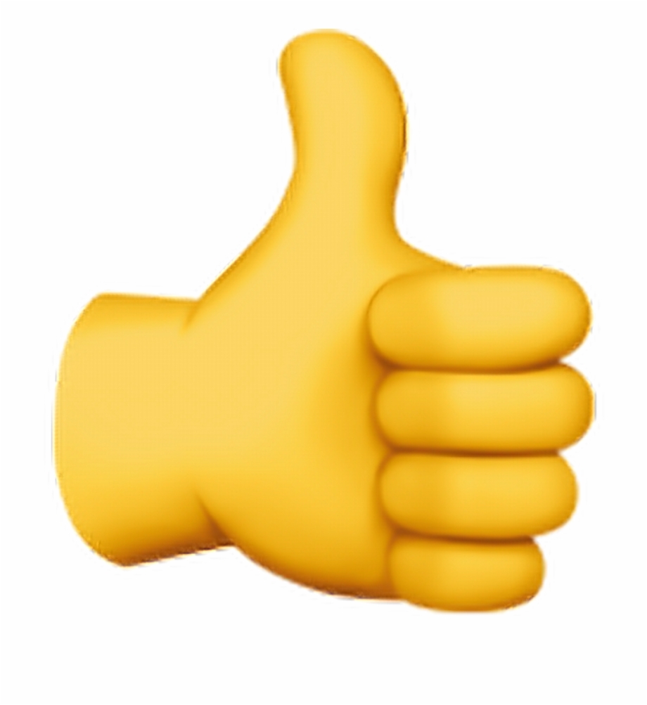 Download Thumbs Up Emoji No Background - Transparent Thumbs Up Emoji