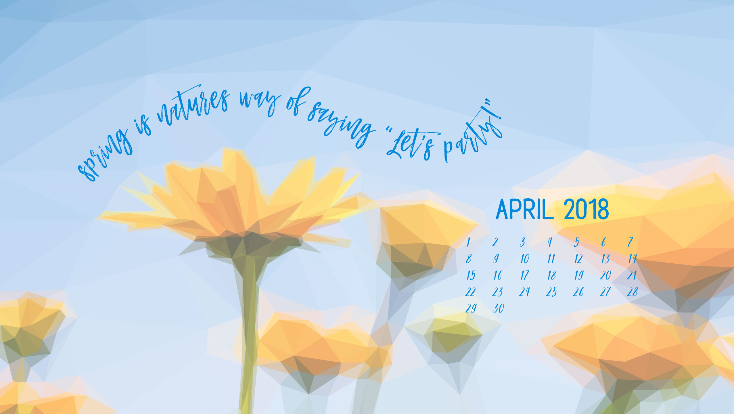 Geometric Daffodil Digital Wallpapers - Sunflower With Quote Wallpaper Laptop - HD Wallpaper 