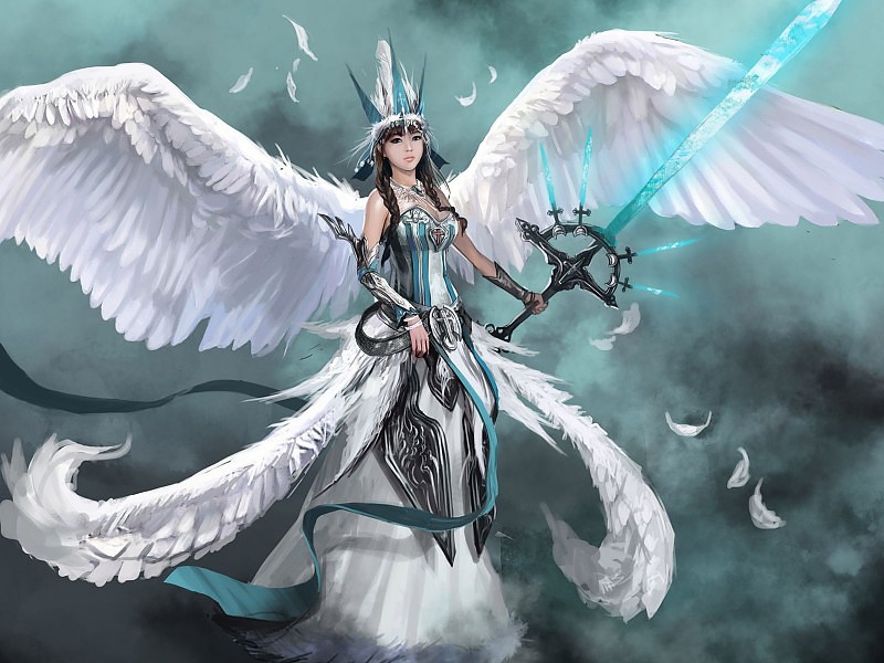 Angel Warrior Wallpaper - Angel Warrior Girl - HD Wallpaper 