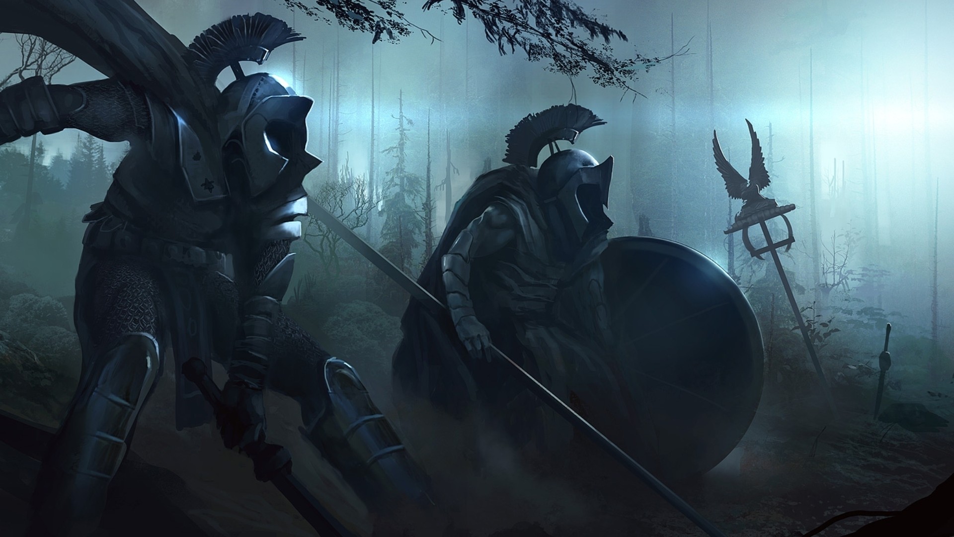 Fantasy Warrior Wallpapers - Fantasy Dark Knight Medieval - HD Wallpaper 