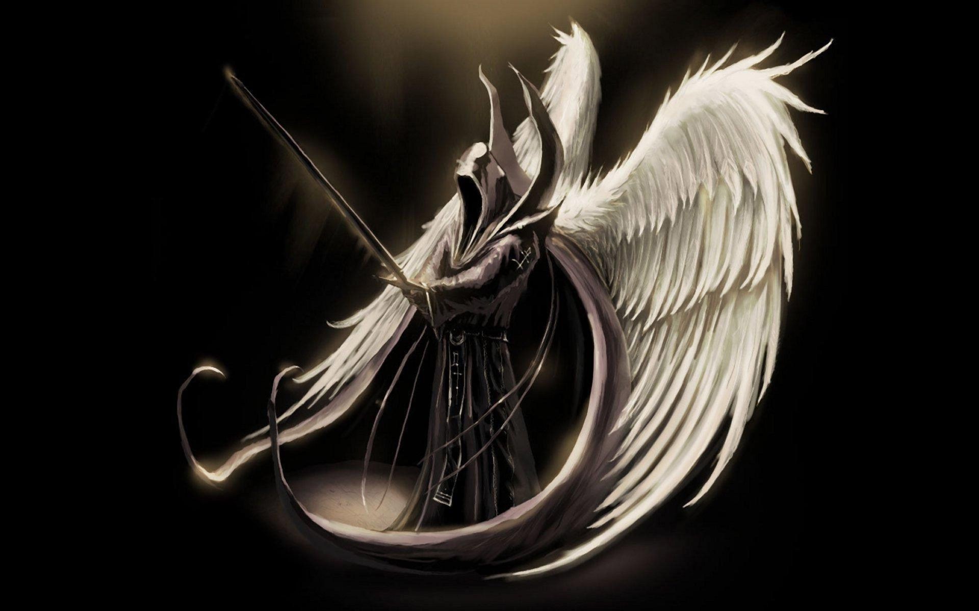 1920x1200, Free Angel Wallpaper Beautiful Fantasy Angel - Dark Angel With Sword - HD Wallpaper 