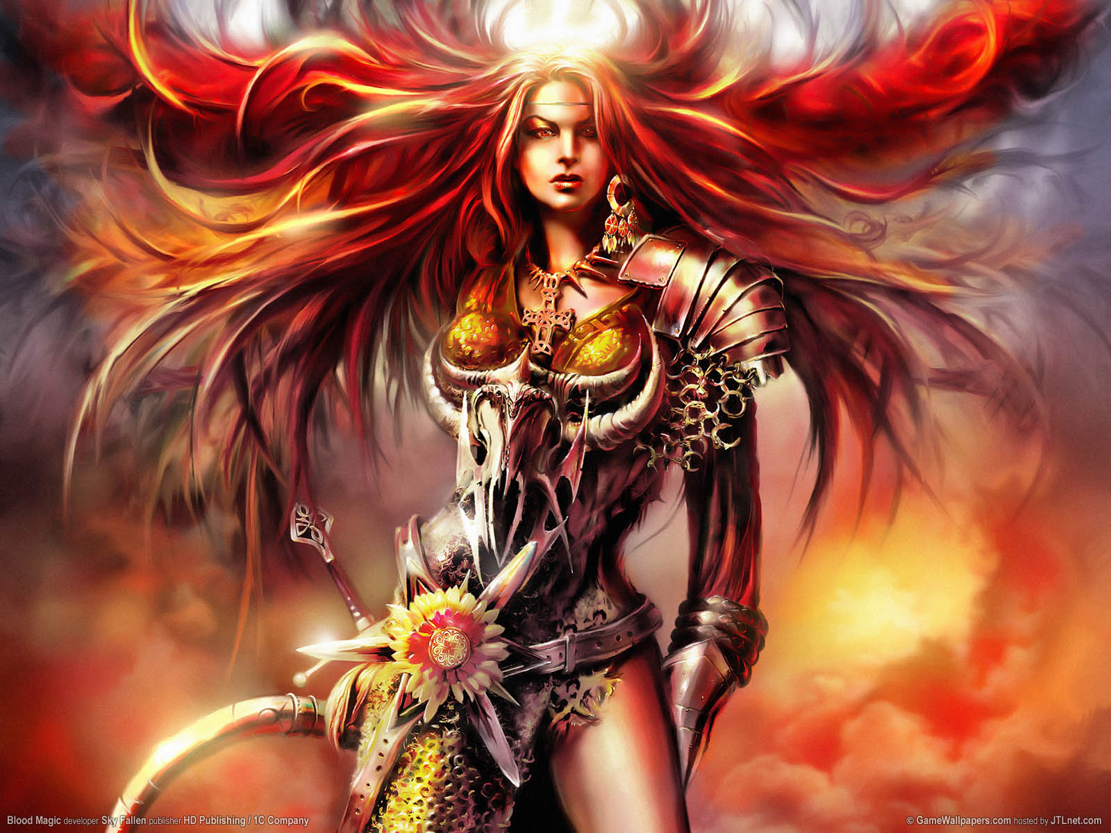 Girl With Bright Hair - Female Fantasy Warriors Hd - HD Wallpaper 