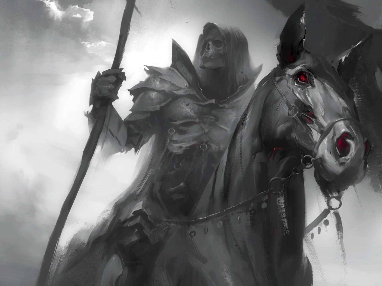Fantasy Horsemen Of The Apocalypse - HD Wallpaper 