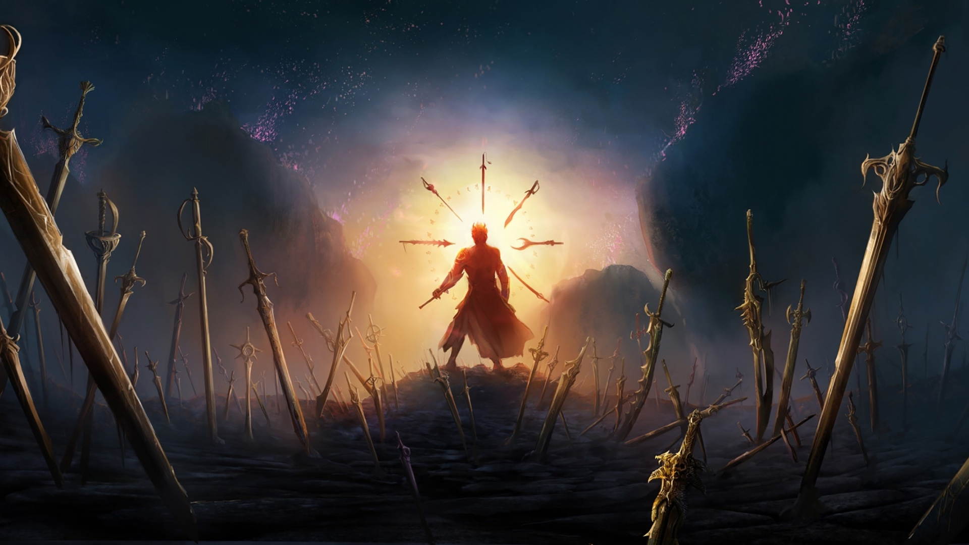 Swords, Fantasy, Warrior, Art, Wallpaper - Breath Escaping Riptide Music - HD Wallpaper 
