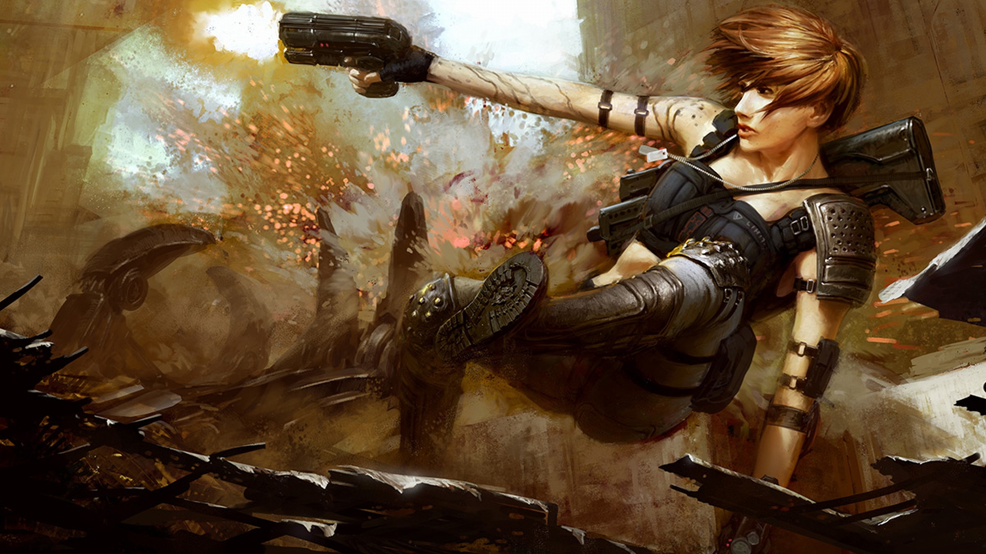 Epic Fantasy Female Warrior - HD Wallpaper 