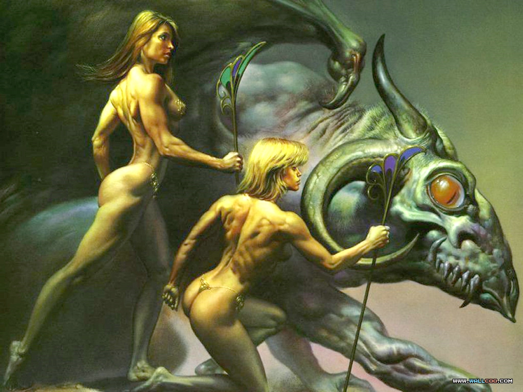 Boris Vallejo Fantasy Artwork Wallpapers 1024*768 No - Boris Vallejo Female Barbarian - HD Wallpaper 
