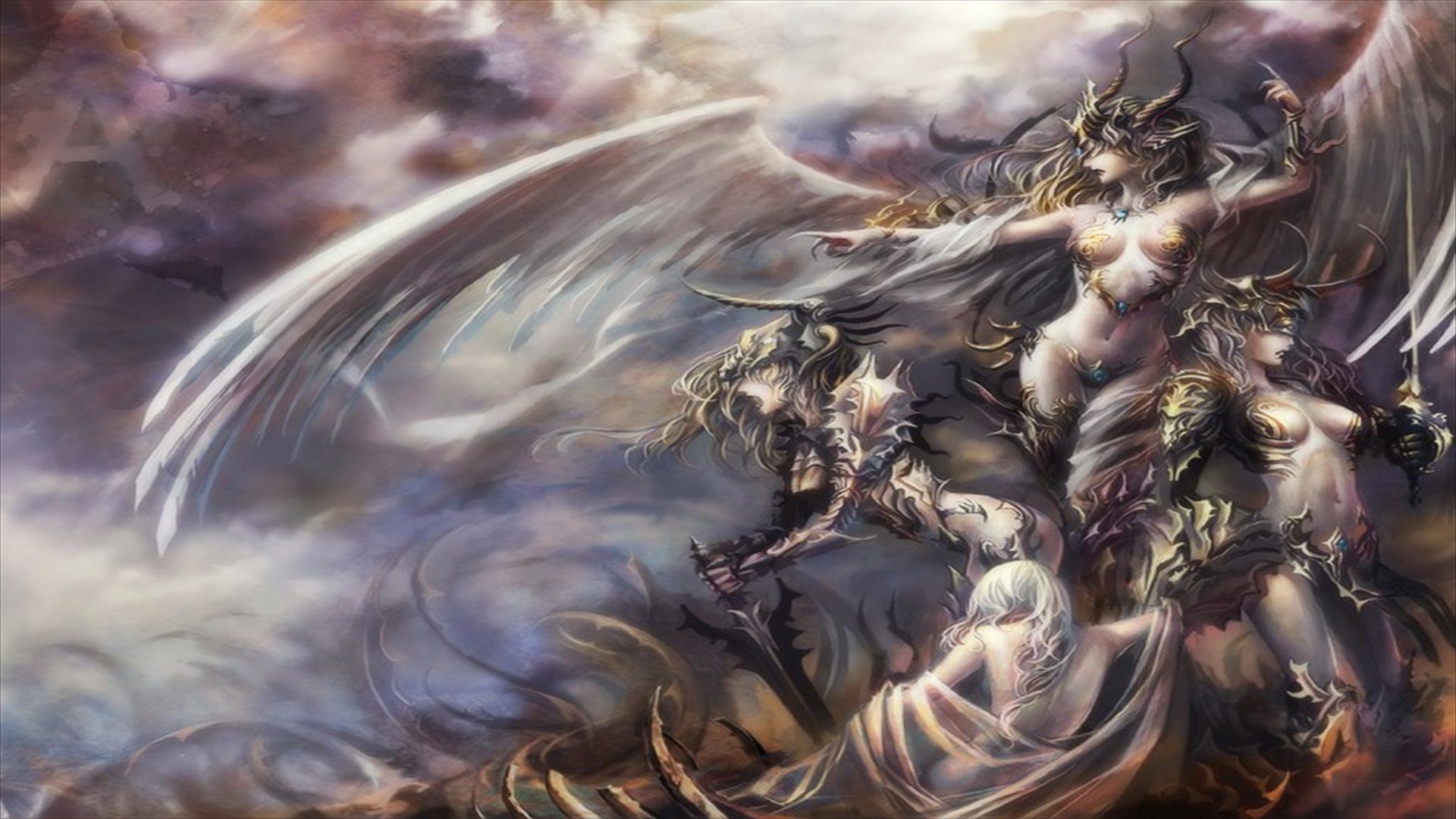 Fantasy Warrior Angel - HD Wallpaper 