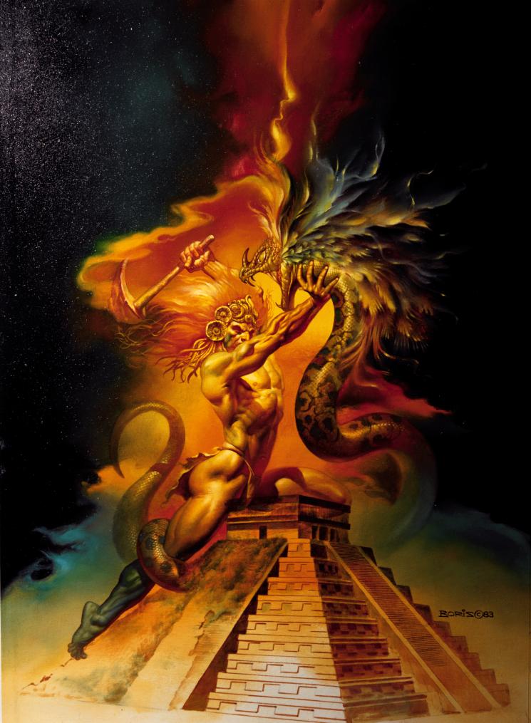 Bvall282 - Boris Vallejo Aztec - HD Wallpaper 