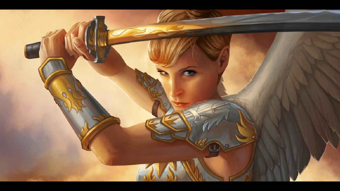 Best Angel Warrior Wallpaper Id - Protective Mothers - HD Wallpaper 