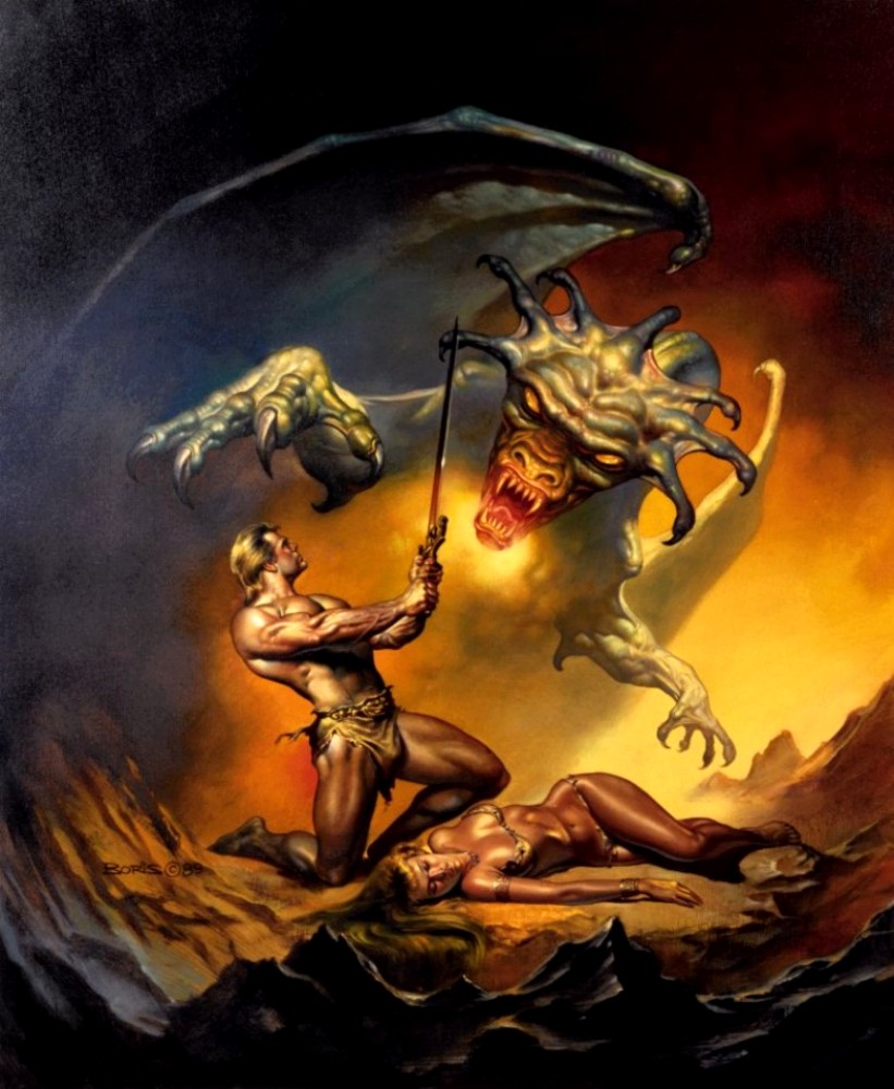Boris Vallejo Dragon Slayer - HD Wallpaper 