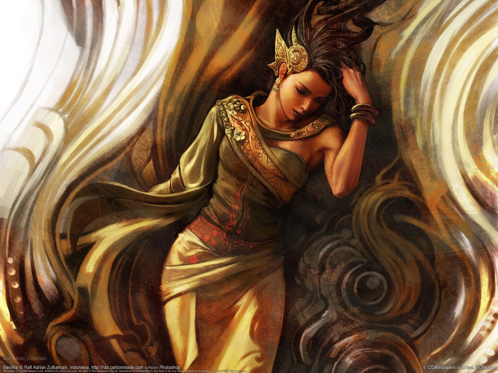 Digital Art Painting - Fantasy Girl - HD Wallpaper 