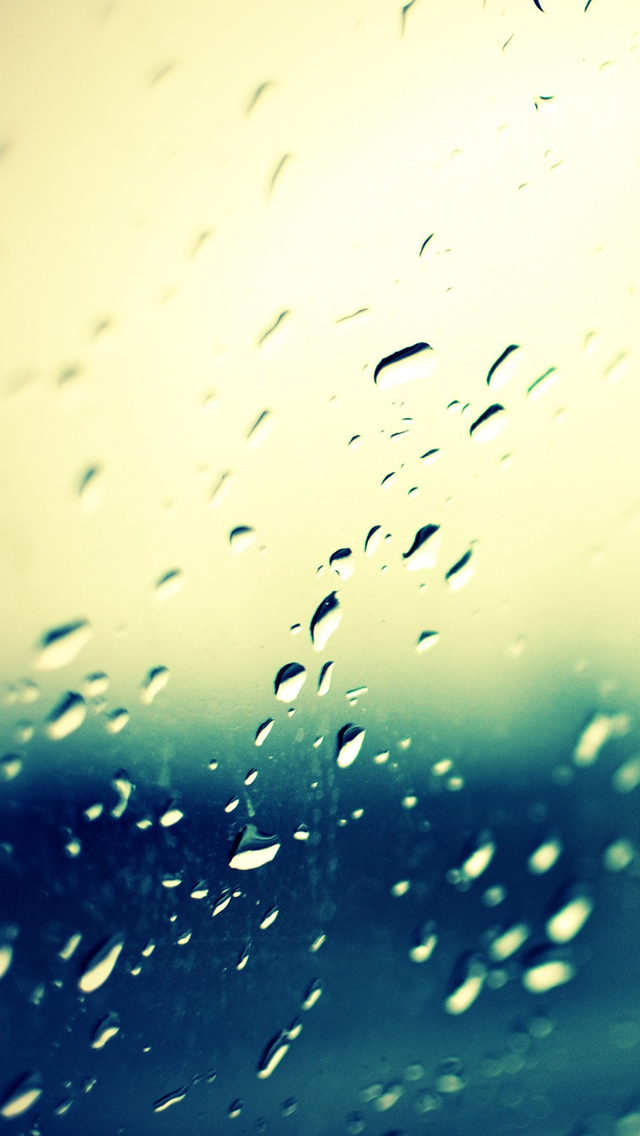 Window Rain Iphone Wallpaper - Photography Blur Background Picsart - HD Wallpaper 