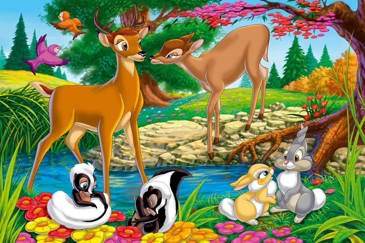 Disney Character Picture By Karna Courtin On Freshwall - Bambi Faline And Flower - HD Wallpaper 