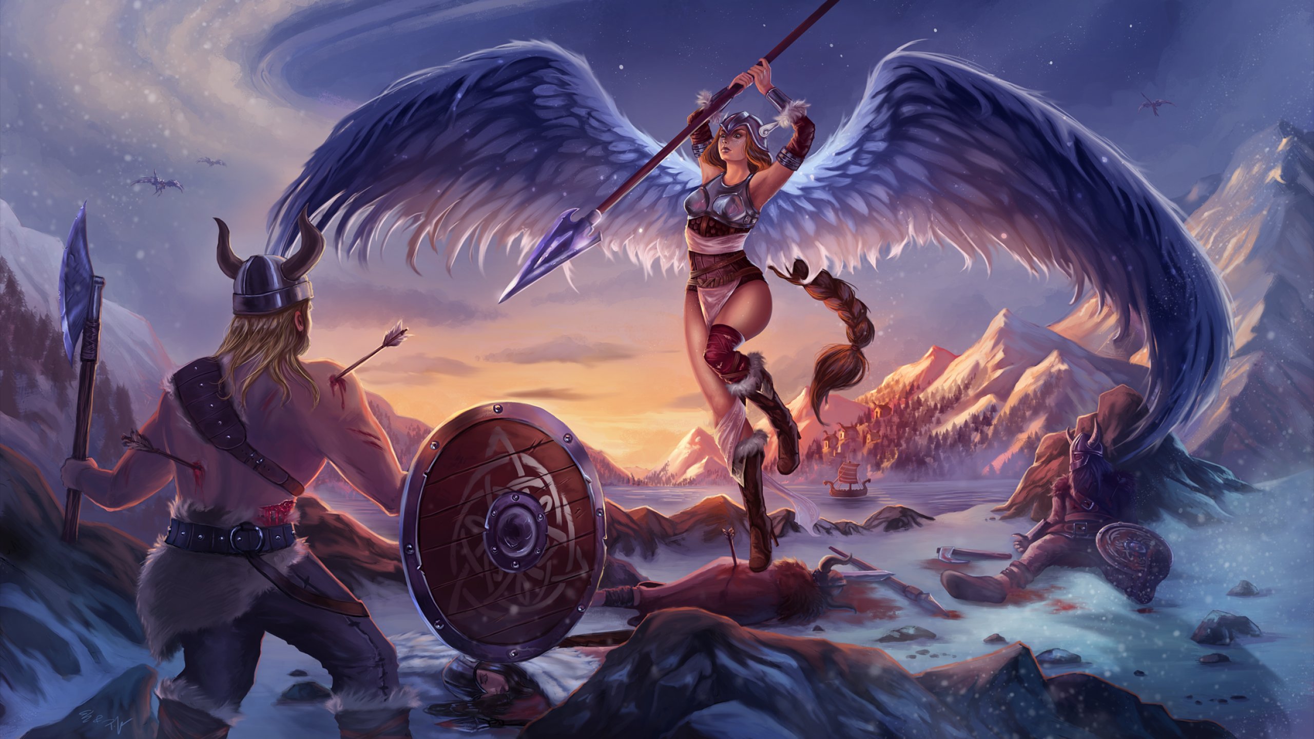 Fantasy Valkyrie - HD Wallpaper 