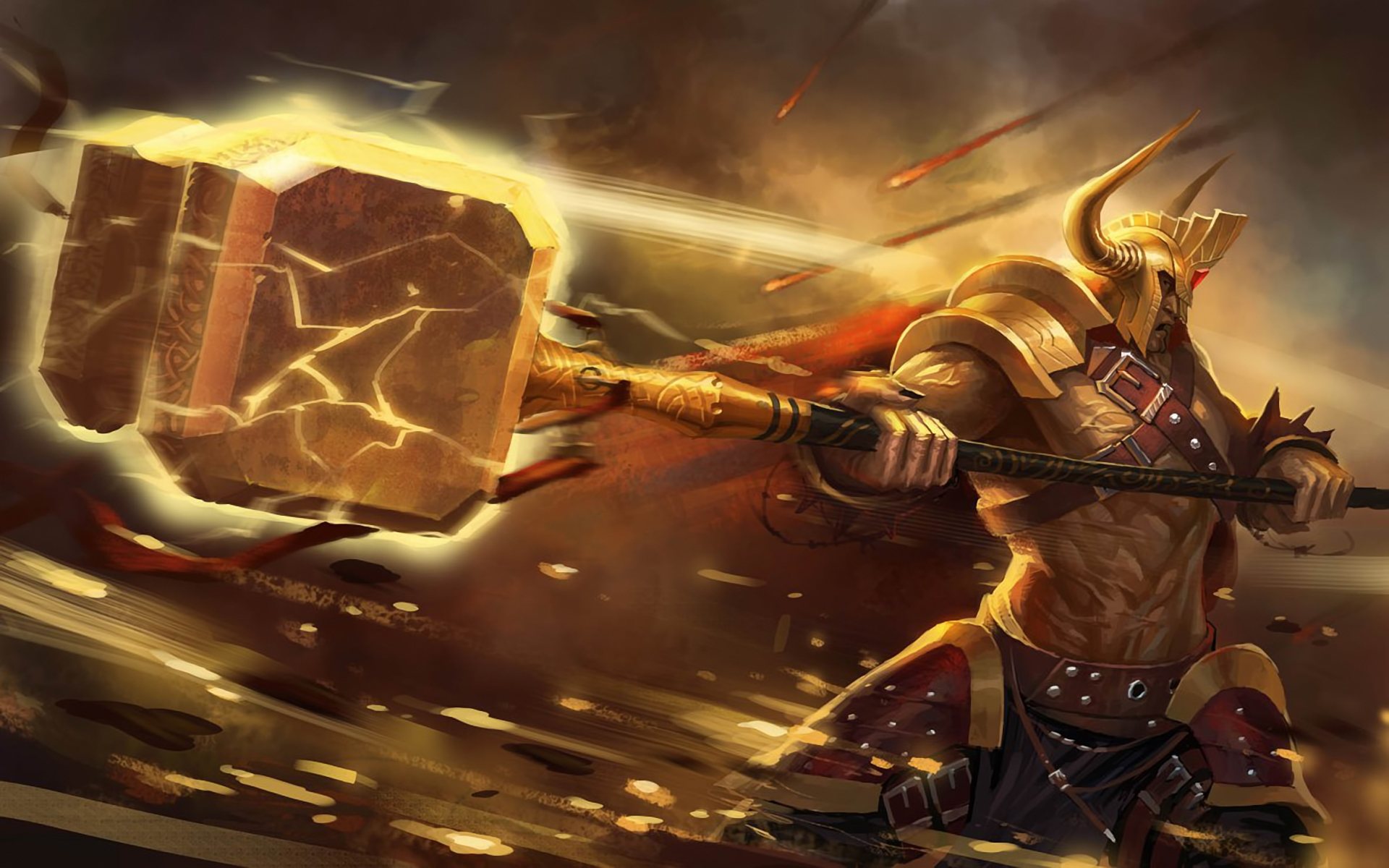 Angel Warrior Hd Wallpapers Backgrounds Wallpaper - Thor Fantasy - HD Wallpaper 