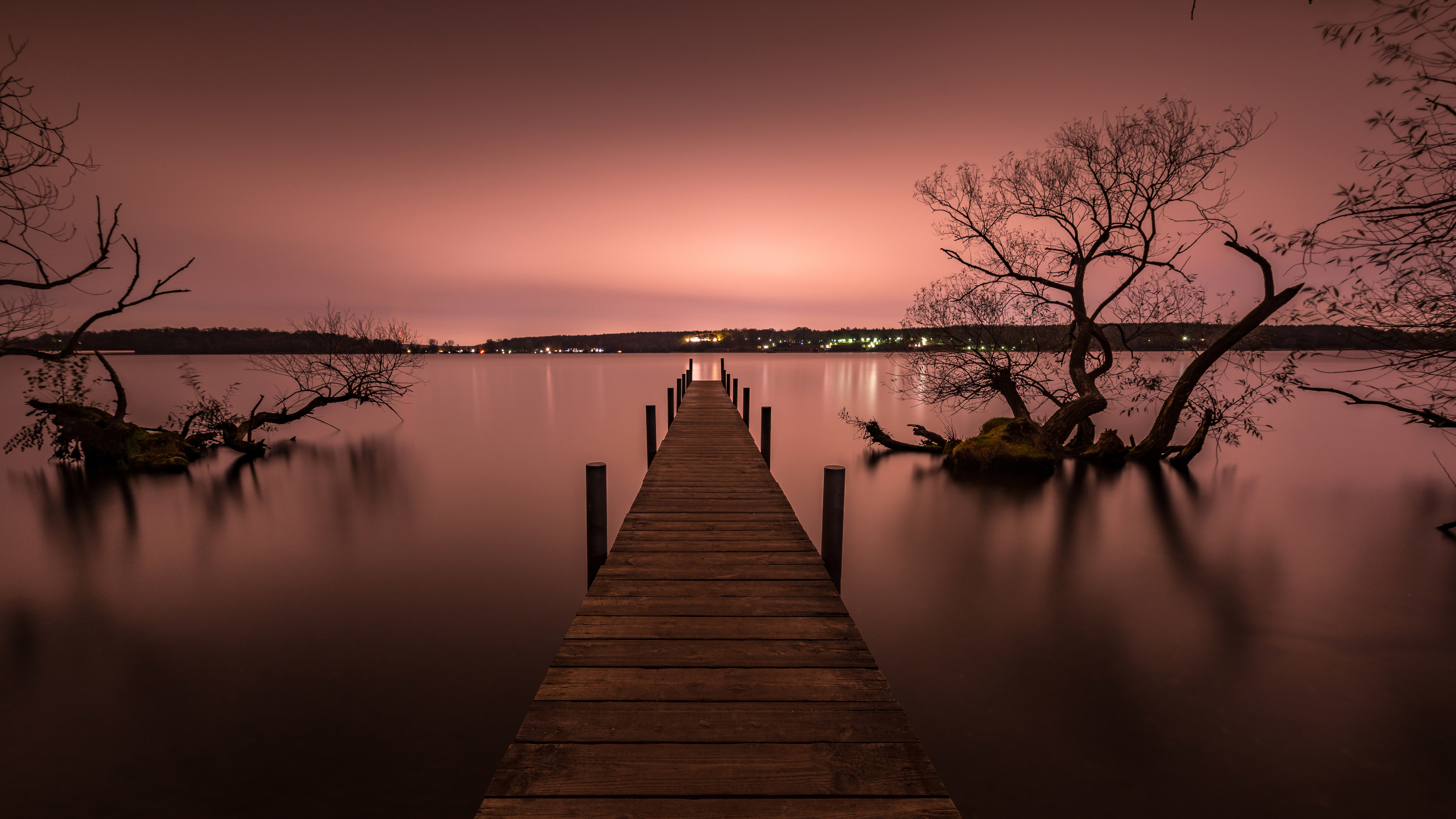 Pier Beautiful Silent View 4k - Beautiful Pictures In 8k - HD Wallpaper 